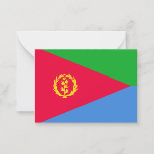 Carte De Correspondance Drapeau de l'Érythrée