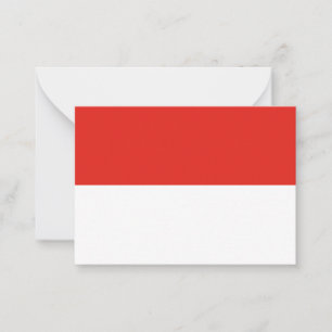 Carte De Correspondance Drapeau de l'Indonésie
