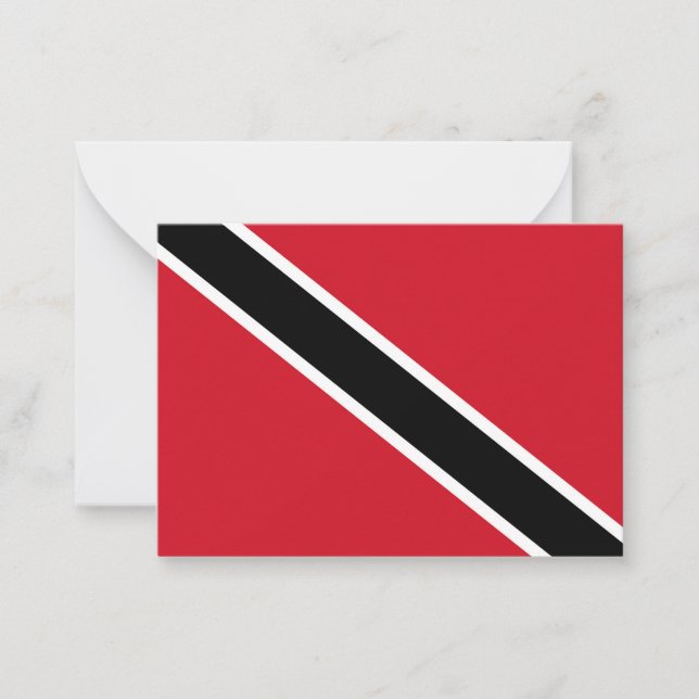 Carte De Correspondance Drapeau de Trinité-et-Tobago (Devant)