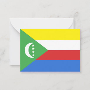 Carte De Correspondance Drapeau des Comores