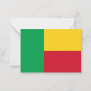 Carte De Correspondance Drapeau du Bénin
