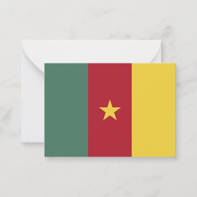 Carte De Correspondance drapeau du Cameroun (Devant)