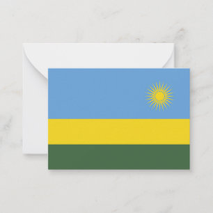 Carte De Correspondance Drapeau du Rwanda