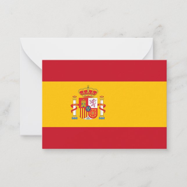 Carte De Correspondance Drapeau espagnol (Devant)