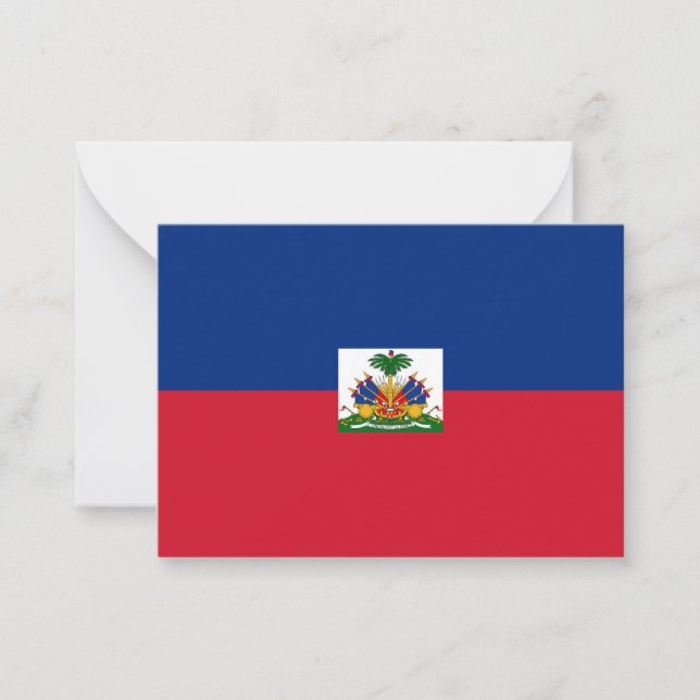 Carte De Correspondance Drapeau Haïti (Devant)