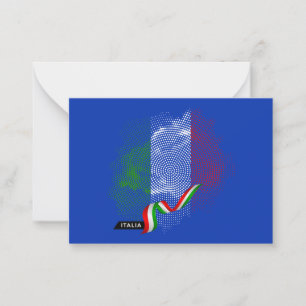 Carte De Correspondance Drapeau italien