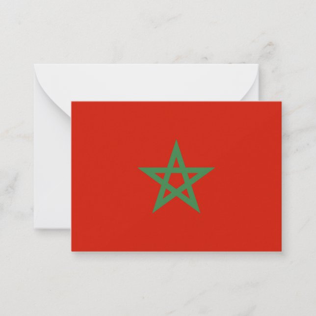 Carte De Correspondance drapeau marocain (Devant)