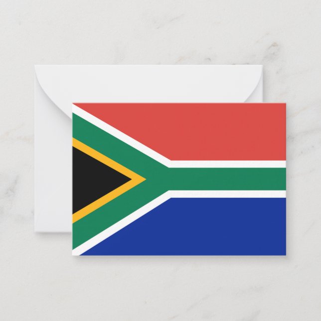 Carte De Correspondance drapeau sud-africain (Devant)