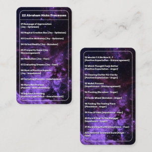 Carte De Correspondance Droit d'attraction 22 processus Liste Galaxy Pocke