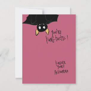 Carte De Correspondance Drôle Mignon Vous êtes Fangtastique Pun de chauve-