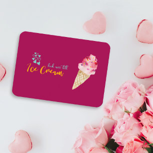 Carte De Correspondance Drôle Valentine's Day Ice Cream Citation Card