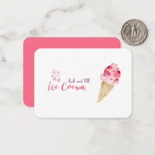 Carte De Correspondance Drôle Valentine's Day Ice Cream Citation Card