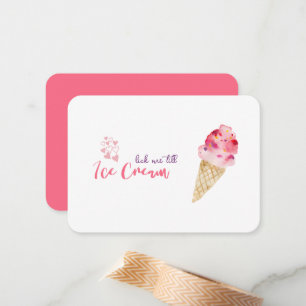 Carte De Correspondance Drôle Valentine's Day Ice Cream Citation Card