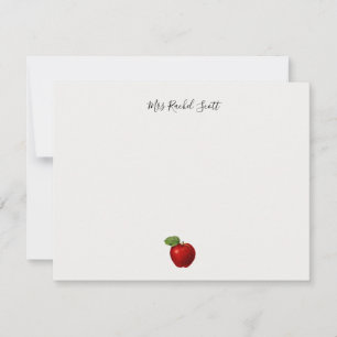 Carte De Correspondance école de pomme appréciation des élèves