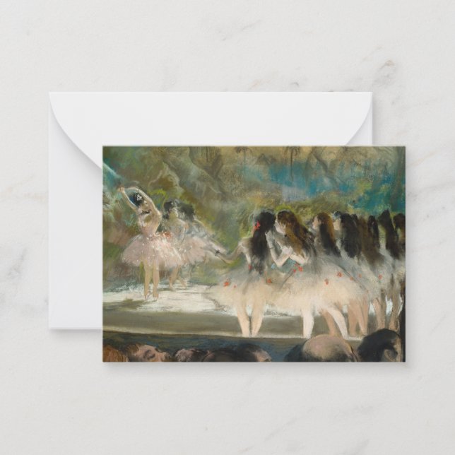 Carte De Correspondance Edgar Degas - Ballet à l'Opéra de Paris (Devant)