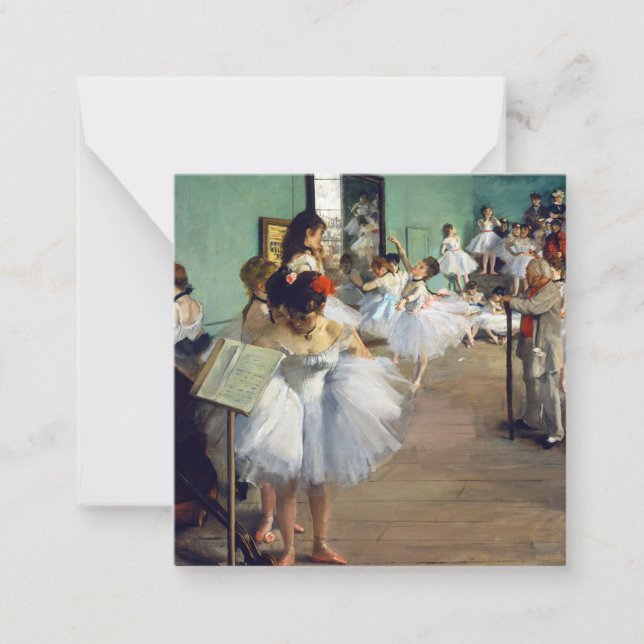 Carte De Correspondance Edgar Degas - Classe Danse (Devant)