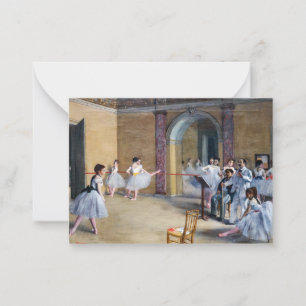 Carte De Correspondance Edgar Degas - Dance Foyer, Opéra rue Le Peletier