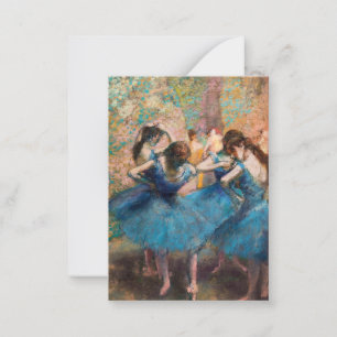 Carte De Correspondance Edgar Degas - Danseuses en bleu