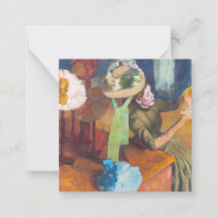 Carte De Correspondance Edgar Degas - La boutique de chapeaux