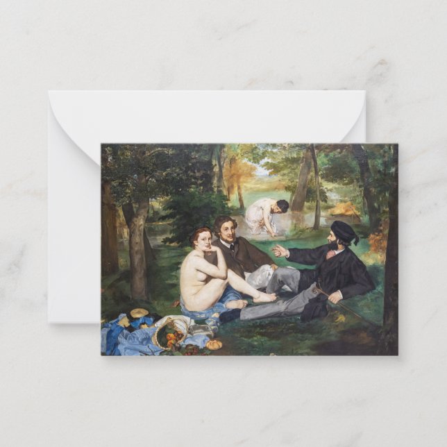 Carte De Correspondance Edouard Manet - Déjeuner sur l'herbe (Devant)