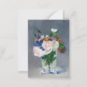 Carte De Correspondance Edouard Manet - Fleurs dans un Vase de Cristal