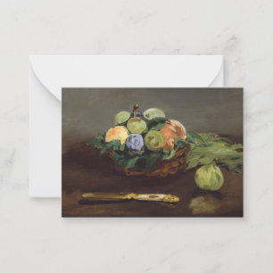 Carte De Correspondance Edouard Manet - Panier de fruits