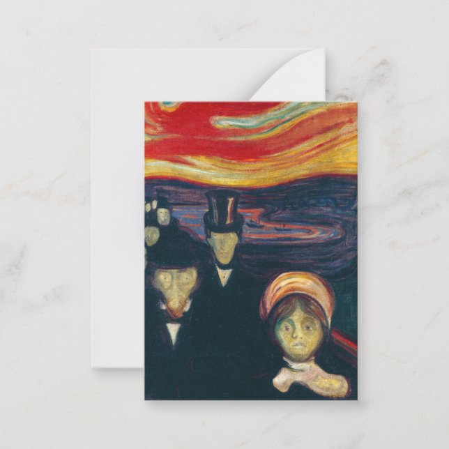 Carte De Correspondance Edvard Munch - Anxiété (Devant)
