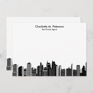 Carte De Correspondance Élégant Agent immobilier Réalisateurs de maisons