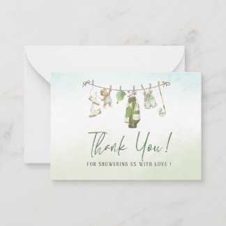 Carte De Correspondance Élégant garçon de golf prépa aquarelle Baby shower