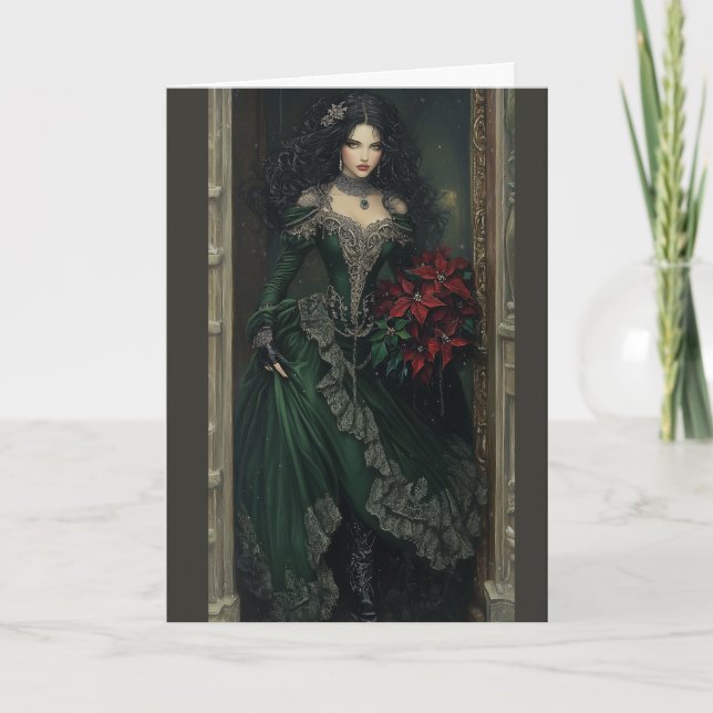 Carte de correspondance Elegant Gothic Lady (Devant)