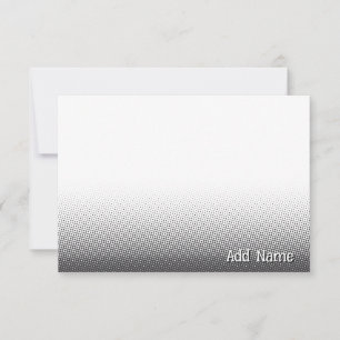 Carte De Correspondance Élégant gris vierge pour toutes occasions avec nom