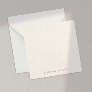 Carte De Correspondance Élégant linge minimaliste personnalisé (image)