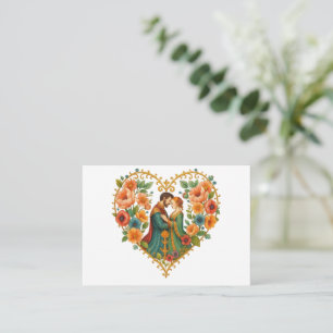 Carte De Correspondance Elegant  Love Heart