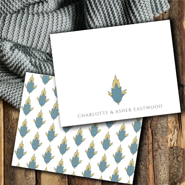 Carte De Correspondance Élégant Mariage d'ornement floral (Créateur téléchargé)