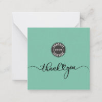 Élégant Merci de logo d'entreprise personnalisé