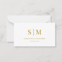 Élégant minimaliste simple Mariage de monogramme o