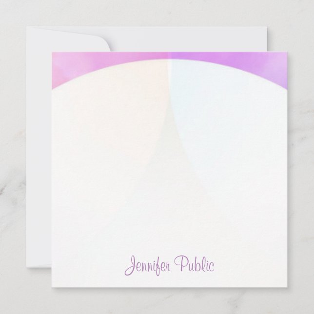 Carte De Correspondance Élégant nom de calligraphie Script Monogramme Modè (Devant)