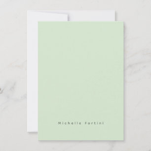 Carte De Correspondance Élégant Simple Minimaliste