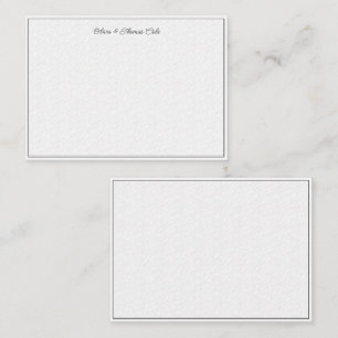 Carte De Correspondance Élégant Simple Moderne Texturé Vague Mariage Coupl
