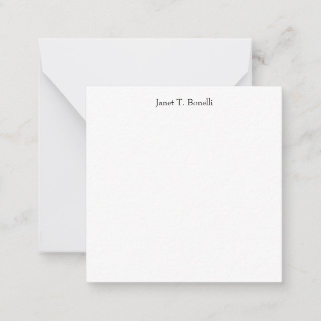 Carte De Correspondance Élégant simple professionnel (Devant)