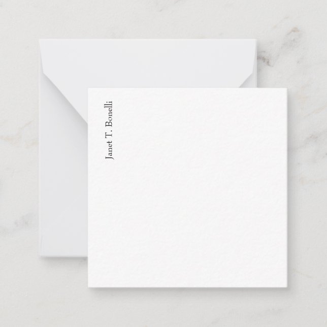 Carte De Correspondance Élégant simple professionnel (Devant)