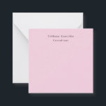 Carte De Correspondance Élégant Simple Rose Clair Minimaliste Moderne<br><div class="desc">Design simple,  moderne et minimaliste. Ce modèle peut être personnalisé pour répondre à tous les métiers professionnels.</div>