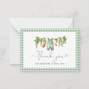 Carte De Correspondance Elégante aquarelle Baby shower cultivé localement