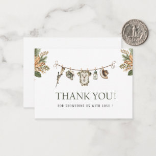 Carte De Correspondance Elégante aquarelle Petit chasseur Baby shower