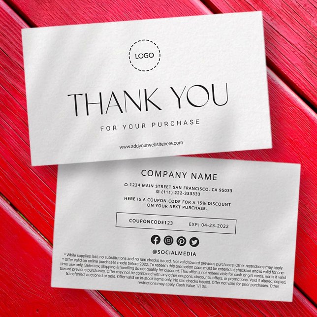 Carte De Correspondance Élégante campagne publicitaire de promotion économ (Créateur téléchargé)