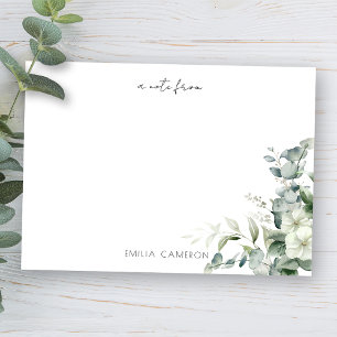 Carte De Correspondance Elégante verdure d'Eucalyptus