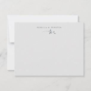 Carte De Correspondance Élégante verdure Personnalisée Simple