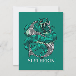 Carte De Correspondance Emblème hachuré SLYTHERIN™