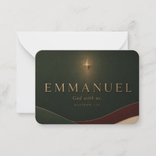 Carte De Correspondance EMMANUEL Matthieu 1:23 Chrétien