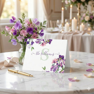 Carte de correspondance en aquarelle avec pois de